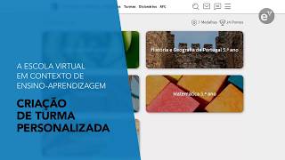 Escola Virtual | Criação de turma personalizada