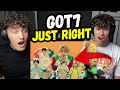 I MADE HIM WATCH GOT7 FOR THE FIRST TIME! | GOT7 "Just right(딱 좋아)" M/V