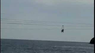 Julie And Chad Ziplining At Labadee Freedom Of The Seas