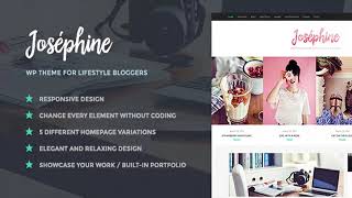 Josephine - WordPress Theme For Lifestyle Bloggers | Themeforest Website Templates and Themes