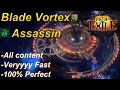 [3.24] Blade Vortex Autobomber is back! [Fast AF]- Path of Exile best build