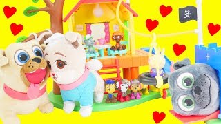 Puppy Dog Pals Keia Visit Peppa Pig House Vet Crate Playset for Kids!