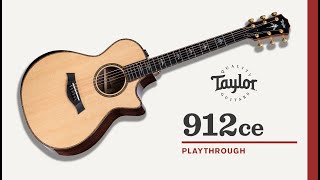 Taylor Guitars | 912ce | Playthrough Demo