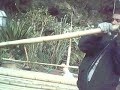 fazendo painel de 4 metros de altura de bambu