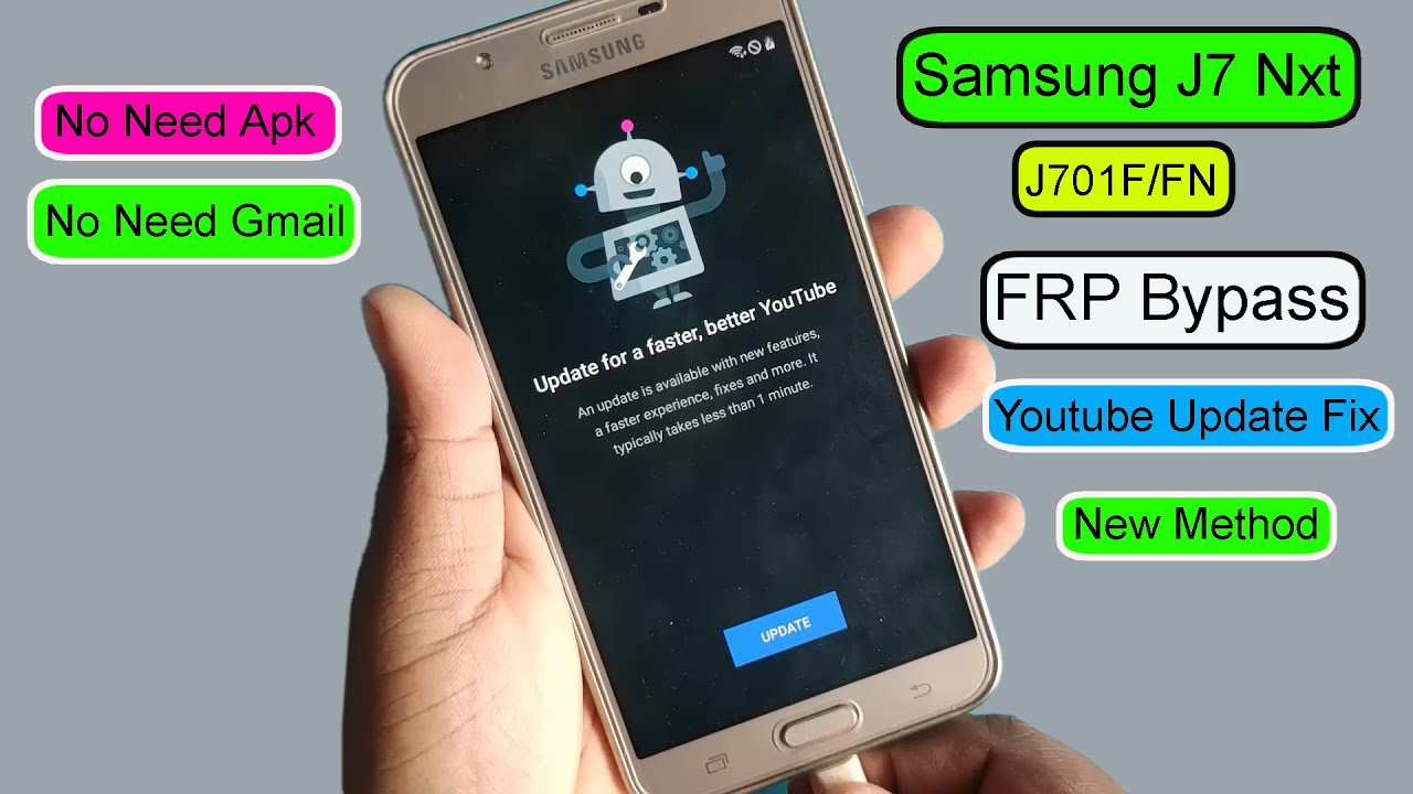 Samsung J7 Nxt (J701FN) FRP Bypass Android 9 New Method Samsung J7 Nxt (J701FN) FRP Bypass Android 9 New Method