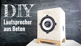 Tutorial: Lautsprecher aus Beton einfach selber bauen // DIY Concrete Speakers
