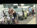 2018.07.22. - Kígyózó kocsisorok a Horgos-Röszke autópálya-határátkelőn