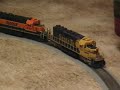 Eight Locomotive HO scale BNSF/Santa Fe Freight train
