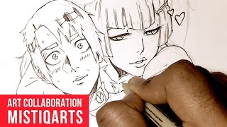 Penciling and Inking Characters: Mistiqarts Art Collaboration