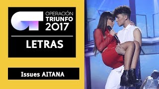 Issues - Aitana Gala 3 Ot 2017 Letra