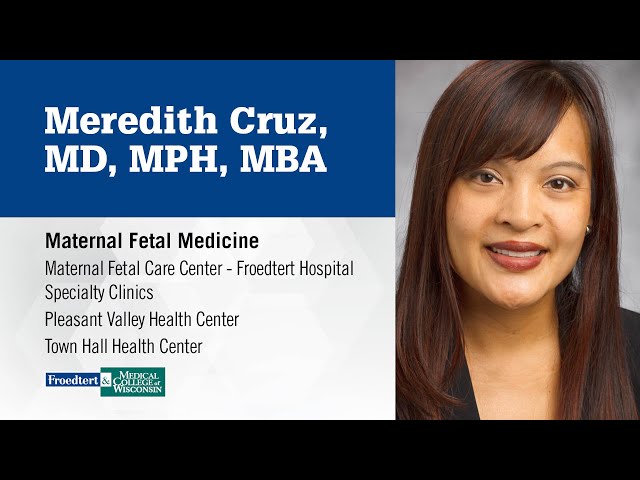 Watch Dr. Meredith Cruz, OB/GYN on YouTube.