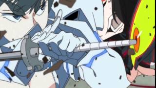 Kill La Kill English Dub Clip- Satsuki Vs Ryuko