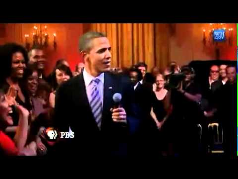 Барак Обама поет блюз под руководством Би Би Кинга