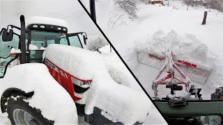 Çok Fena Kar Yağdı! | Köy Yollarını Temizliyorum ~ Massey Ferguson 5440