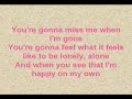Jesse McCartney - Gone WITH lyrics!