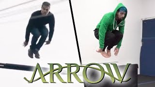 Stunts from The Arrow In Real Life (Green Arrow, Parkour, Tricking)