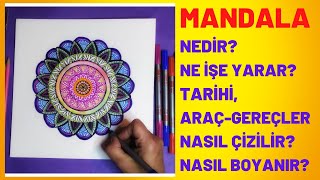 Mandala nedir? Mandala nasıl çizilir?Nasıl boyanır,tarihi,araç-gereçler.How to d