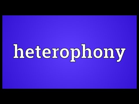 Header of heterophony