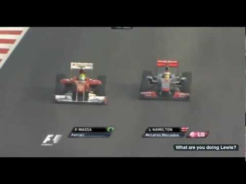 Hamilton Massa Crash India 2011 009 F1 Indian GP 2011 Lewis Hamilton 