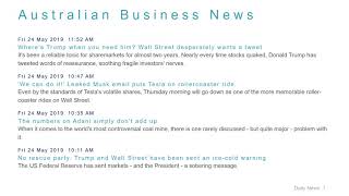 Business News Headlines for 24 May 2019 - 1 PM Edition
