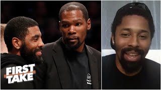 Spencer Dinwiddie: KD & Kyrie returning for playoffs is the 'billion-dollar question' | First Take