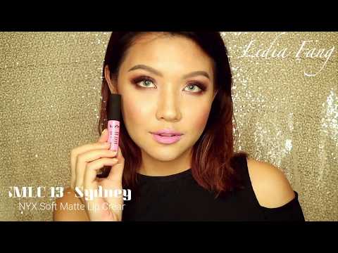 NYX Soft Matte Lip Cream 11 Swatches baru Versi Indonesia - YouTube