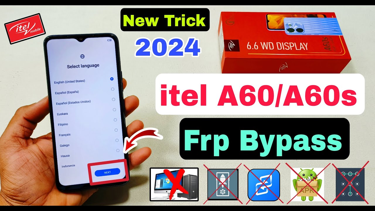 Itel A60/A60s Frp Bypass Without Pc | New Trick 2024 | Itel A60/A60s Frp Bypass Without Pc | New Trick 2024 |