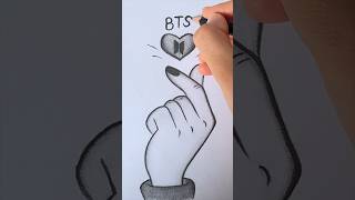 Bts Drawing♥️ #Btsdrawings #Btsarmy #Bts #Easydrawing #Drawing #Shortsvideo #Shorts