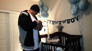 Wife surprises Husband w/ a Newborn BABY in a box! Wife surprises Husband w/ a Newborn BABY in a box!