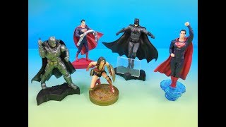 2016 BATMAN VS SUPERMAN DAWN OF JUSTICE SET OF 5 KFC KIDS MEAL TOYS VIDEO REVIEW