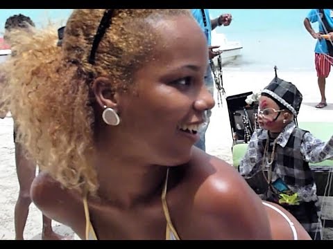 Amazing Dominica Republic Boca Chica Beach Disco Hip Hop Dancing Puppet