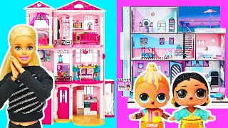 Oyuncak bebek evi düzenleme oyunu! Ümit L.O.L Sevcan Barbie'nin evini yerleştiri