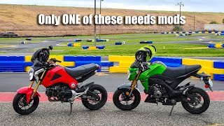 Honda Grom Vs. Kawasaki Z125 Comparison 1St Gens