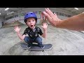 5 Year Old Skater LANDS HIS FIRST OLLIE!