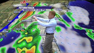 Front arrives Tuesday; Also watching the tropics