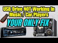 Mp3 Songs Not Playing In Car Usb || Pen Drive not Working In Music Player || USB Not Working In Car