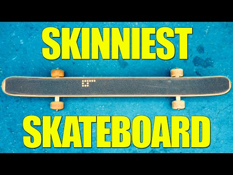 WORLD'S SKINNIEST SKATEBOARD (ONLY 2 INCHES WIDE)