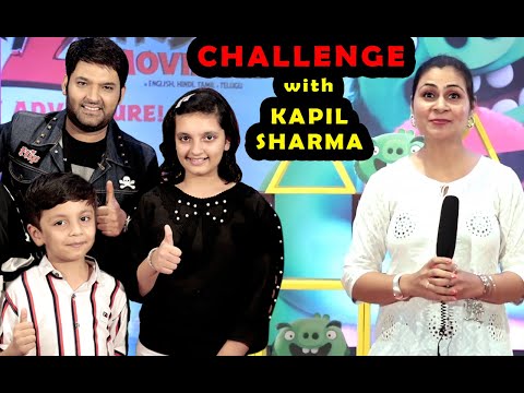 CHALLENGE with KAPIL SHARMA | ANGRY BIRDS 2 | Funny Interview and Game | Aayu and Pihu Show