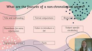 26/01/21 English - Features of a Non Chronological Report