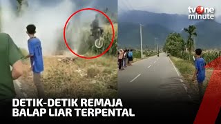 Ngeri! Remaja Tewas Akibat Ikut Balap Liar, Motor Terlempar Sejauh 30 Meter | tv