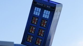 RC Flying Tardis on Doctor Who's 50th Anniversary by Otto Dieffenbach