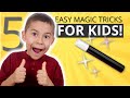 Learn Five Easy Magic Tricks for Kids - Vanish, Money, Levitation and More #easymagictricksforkids