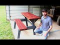Table Bench Outdoor Furniture // Woodworking How to
