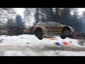 Colins Crest record jump - Sebastien Ogier 41 meter, Rally Sweden 2014