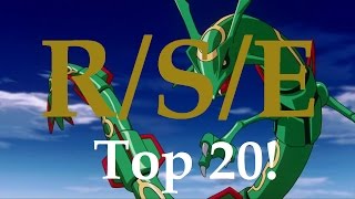 Top 20 Themes of Pokemon R/S/E: Ruby, Sapphire & Emerald