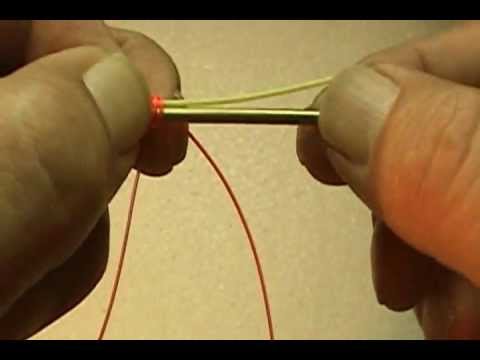 How to tie a nail knot using a