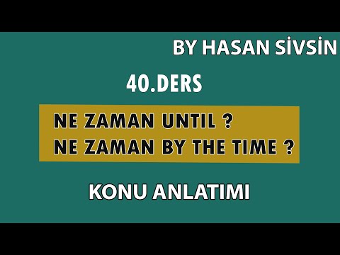 İngilizce Dersleri - Until mi ? By The Time mı ?aralarındaki kullanım farkı#ydt#yds#yökdil#