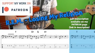 R.e.m. - Losing My Religion (Bass Cover With Tabs)