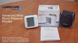 How to Use the Advanced Wrist Blood Pressure Monitor