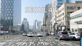 Seoul 4K - Sunday Morning Drive - South Korea